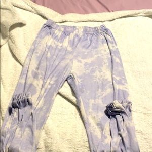 SHEIN medium jogger lilac tye dye